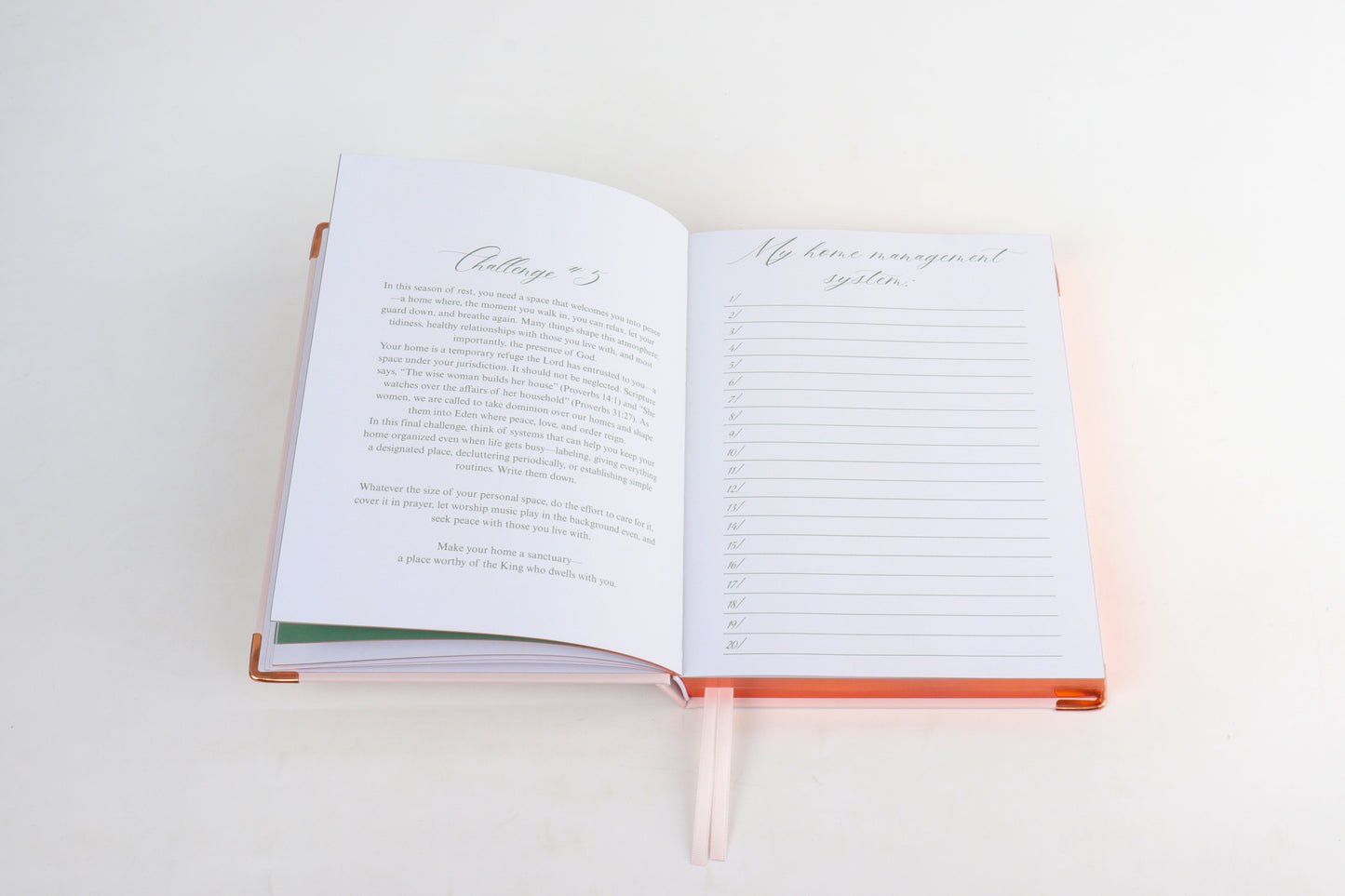 Daughters, receive my rest! - Faith and Wellness Journal (+Card Deck)