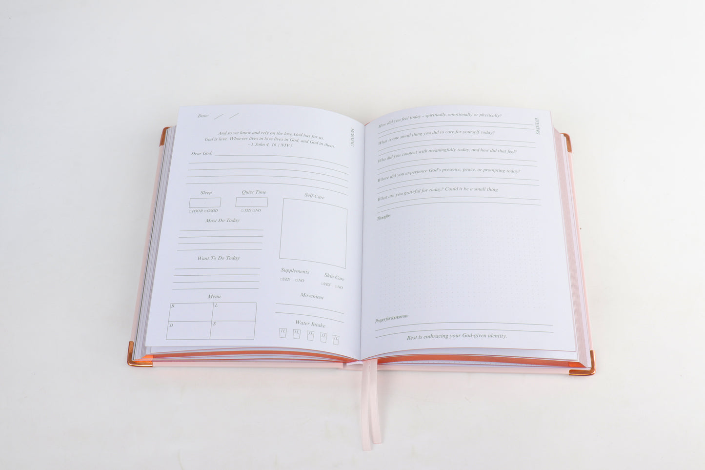 Daughters, receive my rest! - Faith and Wellness Journal (+Card Deck)